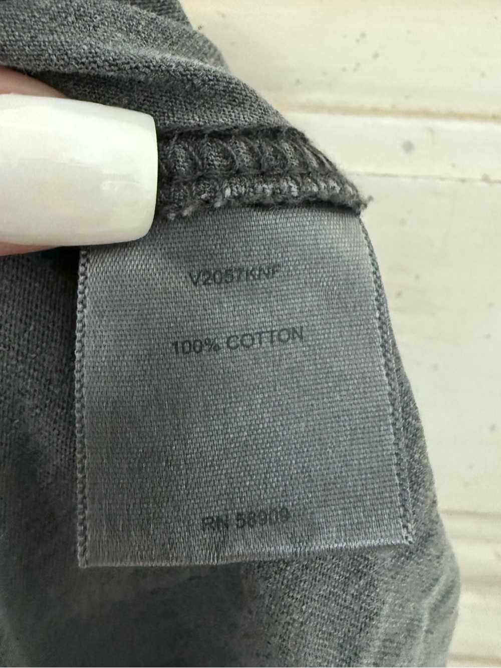 Dark Grey Cotton Babydoll Top - Picture 4 of 4